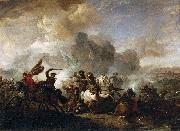 Pieter Wouwerman Skirmish of Horsemen between Orientals and Imperials Germany oil painting artist